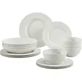 Produktbild: Villeroy & Boch Kombiservice Manufacture Rock blanc, Weiß, Keramik, 16-teilig, 430 ml, Essen & Trinken, Geschirr, Geschirr-Sets, Kombiservice