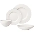 Produktbild: Villeroy & Boch – Manufacture Rock Blanc Tafel-Set, 16 Tlg., Geschirr Set Für 4 Personen, Premium Porzellan, Weiß
