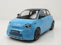 Produktbild: Fiat 500e Abarth 2024 hellblau Modellauto 1:18 MCG