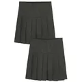 Produktbild: Next Faltenrock 2er-Pack Faltenröcke (2-tlg) grau 134 (9 J.)