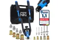 Produktbild: NTG Nutzfahrzeug Technik GmbH Blindnietzange Nietmutternzange Set 2 In 1 Nietmutter 86 tlg. + Aufbewahrungskoffer