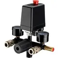 Produktbild: Wiltec Druckregler Mit Druckschalter Für Kompressor 2 Anzeigen Druckminderer