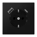 Produktbild: Jung SCHUKO Steckdose 16 A 250 V ~, mit USB-Ladegerät 1 x Typ A + 1 x Typ C, SAF