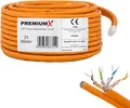 Produktbild: PremiumX 25m CAT 7 Netzwerkkabel Duplex LAN Kabel Ethernet Datenkabel