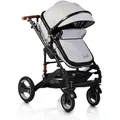 Produktbild: Moni Kinderwagen, Grau, Metall, 70x110x95 cm, unisex, Baby on Tour, Kinderwagen, Kombikinderwagen