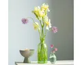 Produktbild: Viana Tischvase Deko Glas Vase Gelb Grün Muster Blumenvase Ø10cm H25cm Tischdeko
