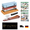 Produktbild: Abziehsteine Schleifstein Set 8 in 1 für Messer - Korund Wetzstein 400/1000