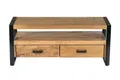 Produktbild: Natur24 Lowboard Nairobi Lowboard 45 x 50 x 120 cm Mangoholz Stahl Schwarz Braun