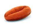 Produktbild: HOBEA-Germany Stillkissen Stillkissen Cord rostorange, BIO-Baumwolle - XXL 190cm - Babynest mit Holzknopf - komplett waschbar