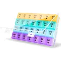 Produktbild: Pillenbox Monat 28 Tage Tablettenbox Medikamentenbox mit 7 Fächern für Vitami...