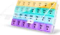 Produktbild: Tablettenbox Monat 28 Tage Pillendose mit 7 Fächern für Vitamine