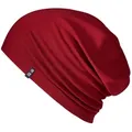 Produktbild: Enter the Complex Jerseymütze - Leichte Slouch Beanie - Unisex, Übergangsmütze, 95% gekämmte Baumwolle, 5% Elasthan rot S/M