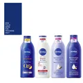 Produktbild: 4x400ml Nivea Body Lotion & Body Milk Feuchtigkeitscreme | 4 verschiedene Sorten