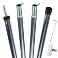 Produktbild: 2 Stück Zeltstange - Dachstangen mit Spitze - 2 m - Aufstellstange - Tarpstange - Vorzelt Camping Zubehör
