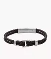 Produktbild: Fossil  Armband Herren Heritage Braun Leder Edelstahl 19,5cm  JF04203040