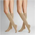 Produktbild: Hudson Kniestrümpfe Only 2-Pack (2-Paar) Kniestrümpfe im Doppelpack zum attraktiven Preis beige|braun 35-38