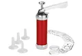Produktbild: Gebäckpresse Metall rot 20 Matrizen 4 Spritztüllen 2 Keksgrößen GSD 32400