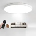 Produktbild: 72W LED Deckenleuchte Dimmbar Flach Rund Ø58cm weiß Deckenlampe mit Fernbedienung 3000K-6500K Warmweiß Kaltweiß Tageslicht Lampe für Schlafzimmer - Weiß