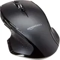 Produktbild: Amazon Basics Ergonomische kabellose Maus, 1600 DPI, Schwarz - Schwarz