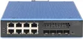 Produktbild: Digitus Industrial 8 + 4 10G Uplink Port L3 managed Gigabit