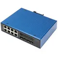 Produktbild: DIGITUS Ind. 8+4SFP+PortL2 managed Gigabit Ethernet POE Sw 8 x GE RJ45 + 4 SFP+ Port, PoE
