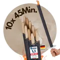 Produktbild: ® Fackeln für draußen - 10 Stück 45 Min. Brenndauer - Made in Germany - Für e...