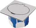 Produktbild: Boden Einbausteckdose IP44 Edelstahl 3680W incl. Gerätedose Winddicht
