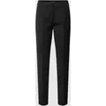 Produktbild: comma Slim Fit Stoffhose aus Viskose-Mix mit Logo-Applikation in Black, Größe 46