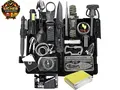 Produktbild: Survival Kit 21 in 1, Outdoor Ausrüstung, Außen Notfall Set mit Kompass T