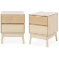 Produktbild: sweeek - 2er Set Nachttische mit zwei Schubladen