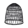Produktbild: Star Trading Lampenschirm Knute, Rattan, Schwarz, E27, Außenbereich, 50 cm