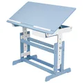 Produktbild: TecTake GmbH Schreibtisch höhenverstellbar 109x55x63-94cm - blau 400927