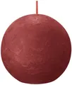 Produktbild: Bolsius Kugelkerze Bolsius Rustik Kugelkerze zartes rot, Durchmesser: