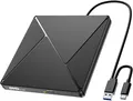 Produktbild: Externer CD/DVD-Player, USB 3.0, tragbar, schnelle Übertragung.