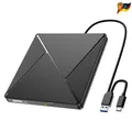 Produktbild: Umaniy Externes CD DVD Laufwerk USB 3.0 USB-C 24x Brenner 2 in 1 Laptop, PC