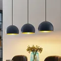 Produktbild: Lindby Hängelampe Pendellampe Tarjei schwarz gold Metall Länge LED Esszimmer