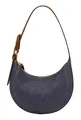 Produktbild: FOSSIL Harwell Crescent Bag Umhängetasche Tasche Blue dunkelblau hellbraun Neu