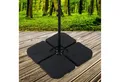 Produktbild: Melko Kunststoffschirmständer Sonnenschirmständer Schirmhalter Schirmständer 60 L / 80 kg 4er Set, Stück, 4 tlg.