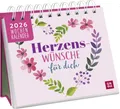 Produktbild: Mini-Wochenkalender 2026: Herzenswünsche für dich: Tischkalender mit lieben Wünschen zum Aufstellen und mit Wochenkalendarium