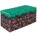 Produktbild: Minecraft Aufbewahrungsbox & Sitzbox - in Minecraft Gras-Block Design - Perfektes für Fans, Sitztruhe aus robustem Canvas - 60 cm breit 60 cm x 30 cm x 30 cm