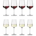 Produktbild: Ritzenhoff Weingläser Lichtweiss Julie 6111003, Weißweingläser 400 ml und Rotweingläser 540 ml, 8 Stück
