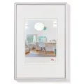 Produktbild: walther-design Bilderrahmen New Lifestyle KV030S, 20 x 30 cm, Echtglas, Kunststoffrahmen, silber