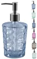 Produktbild: Spirella Seifenspender Carla Glas Flüssigseifen-Spender 400ml Blau