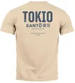 Produktbild: Neverless® Herren T-Shirt Backprint Tokyo Japan Japanische Schriftzeichen Grafik Printshirt Fashion Streetstyle Natur L