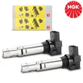 Produktbild: 2x NGK U5002 ZÜNDSPULE ZÜNDMODUL VW POLO GOLF FÜR AUDI A1 A3 SKODA IBIZA SEAT