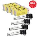 Produktbild: 4x NGK U5002 ZÜNDSPULE ZÜNDMODUL FÜR AUDI A1 A3 VW POLO GOLF SKODA 036905100A