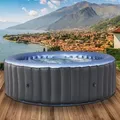 Produktbild: Whirlpool aufblasbar MSpa Bergen xxl für 8 Personen Ø224X70cm In- Outdoor Pool Ganzjähriger Einsatz 144 Massagedüsen Stromsparend inkl.