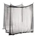 Produktbild: Aoreun Moskitonetz für Doppelbett Schwarz, 210x240x190 cm Großes Moskitonetz Bett Rechteckiger Netzvorhang Reise Insektenschutz Mückennetz, Mosquito Net Bed für Zuhause,Camping, 4 Einträge