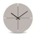 Produktbild: Cander Berlin MNU 2540 T XXL Wanduhr lautlos ohne Ticken 40 cm analog Küche Wohnzimmer modern Vintage warmgrau MDF
