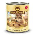 Produktbild: Wolfsblut - Wild Duck & Turkey - 6 x 800 g - Ente & Truthahn - Nassfutter - Hundefutter - Getreidefrei